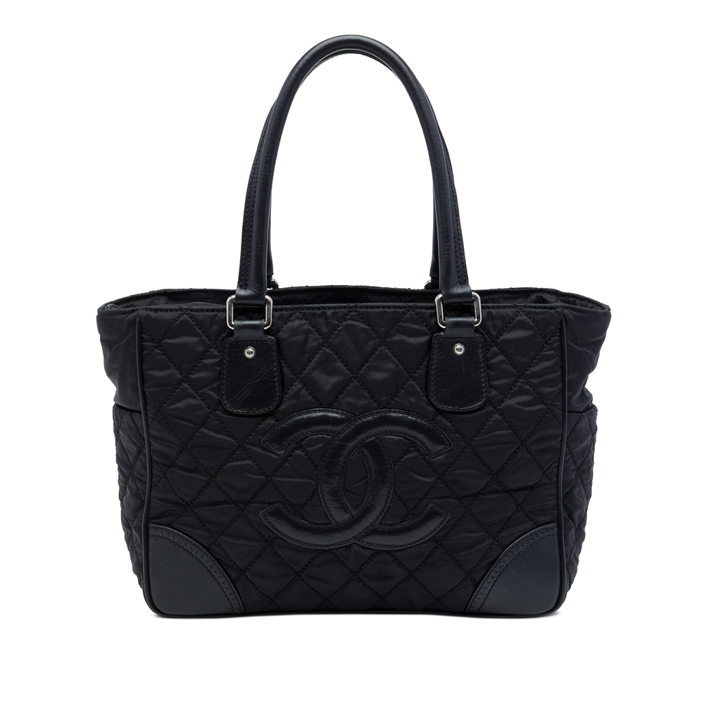 Pre-Loved Chanel Paris New York Quilted Nylon Tote